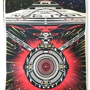 Star Trek U.S.S. Enterprise Real D 3D Poster, Excellent condition.